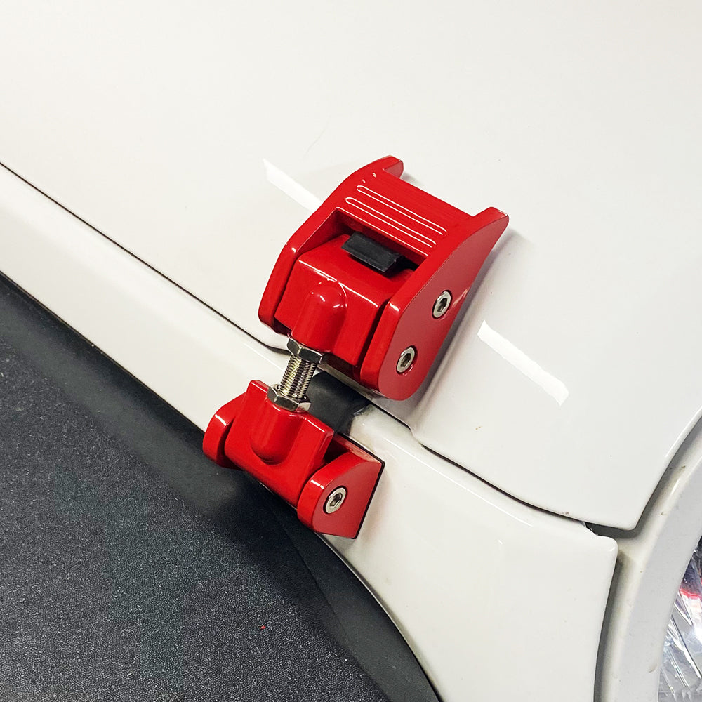 BESTAOO Anti-Theft Hood Lock For Jeep Wrangler JK (2007-2018) - Hidden Aluminum Locking Latches With 2 Keys - View #10