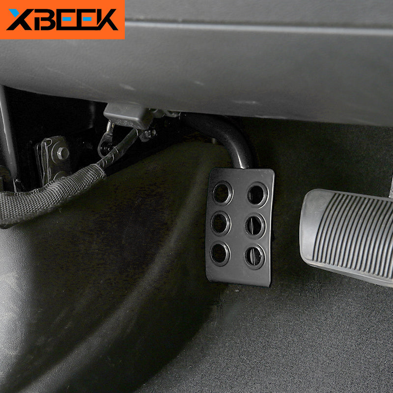 jeep jk dead pedal Left Side Foot Rest Kick Panel Metal Dead Foot Pedal for 2007-2017 Jeep Wrangler JK by XBEEK