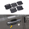Door Handle Bowl Recess Guard Trim Cover ABS for 2018-2022 Jeep Wrangler JL 4-Door