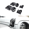 2X Black Hood Latch Locking Catch Buckle Kit Trim US Flag for 2007-2018 Jeep Wrangler JK by XBEEK