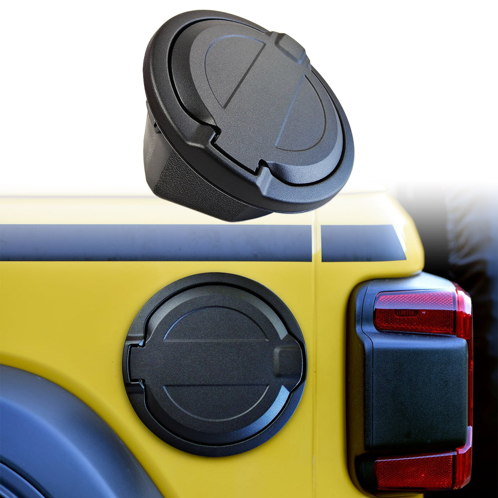 Gas Cap Cover with Rubber Ring Installation Tool for 2018-2022 Jeep Wrangler JL JLU by XBEEK