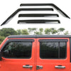 Side Window Deflector Tape-on Ventvisor for 2018-2022 Jeep Wrangler JL by XBEEK