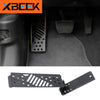 Left Side Foot Rest Pedal Plate Decoration Cover Metal Black for 2018+ Jeep Wrangler JL by XBEEK