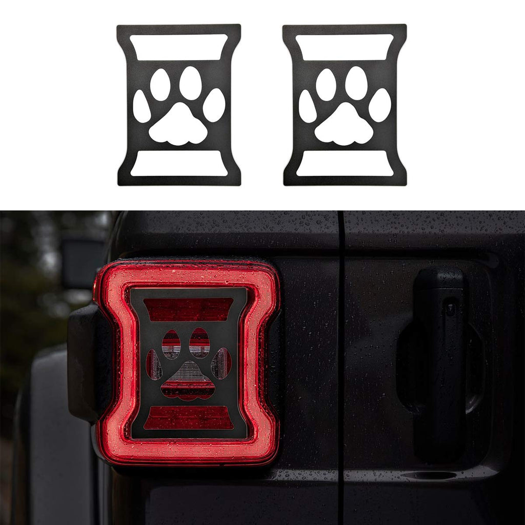 Tail Light Cover Rear Light Guards Protectors for 2018 2019  2020 Jeep Wrangler JL by XBEEK