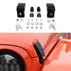 Hood Latches Hood Lock Catch Latches Kit Anti-Theft Steel Latches for Jeep Wrangler JK JL by XBEEK
