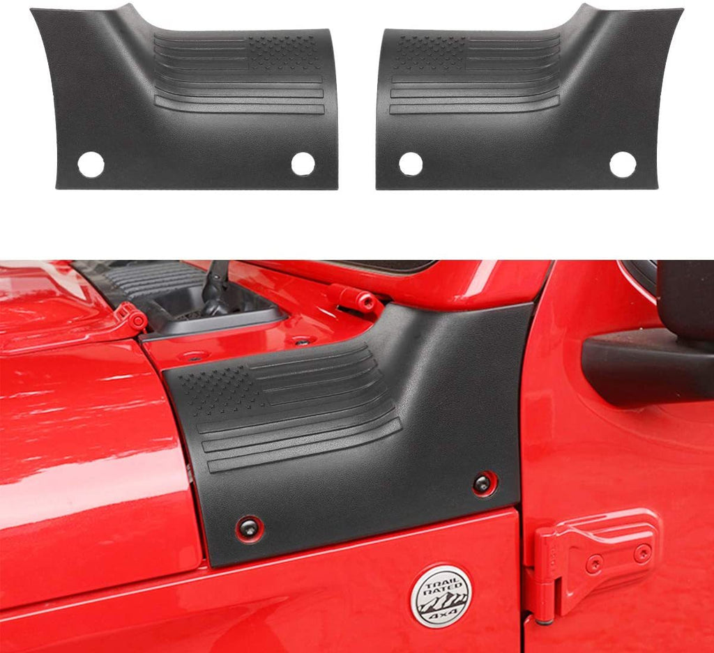 XBEEK Black Cowl Body Armor Outer Cowling Cover Corner Guards for 2018-2022 Jeep Wrangler JL and 2020+ Gladiator JT Exterior Accessories