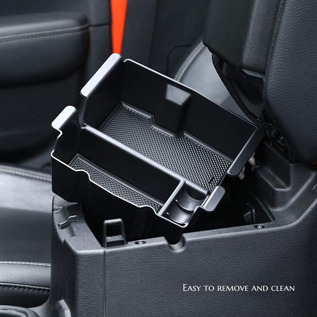 Armrest Storage Center Console Box Organizer Tray for 2018-2022 Jeep Wrangler JL Gladiator JT by XBEEK