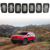 Grill Mesh Honeycomb Inserts Gloss Rings Front Grille Covers for 2019 2020 2021 Jeep Cherokee by XBEEK