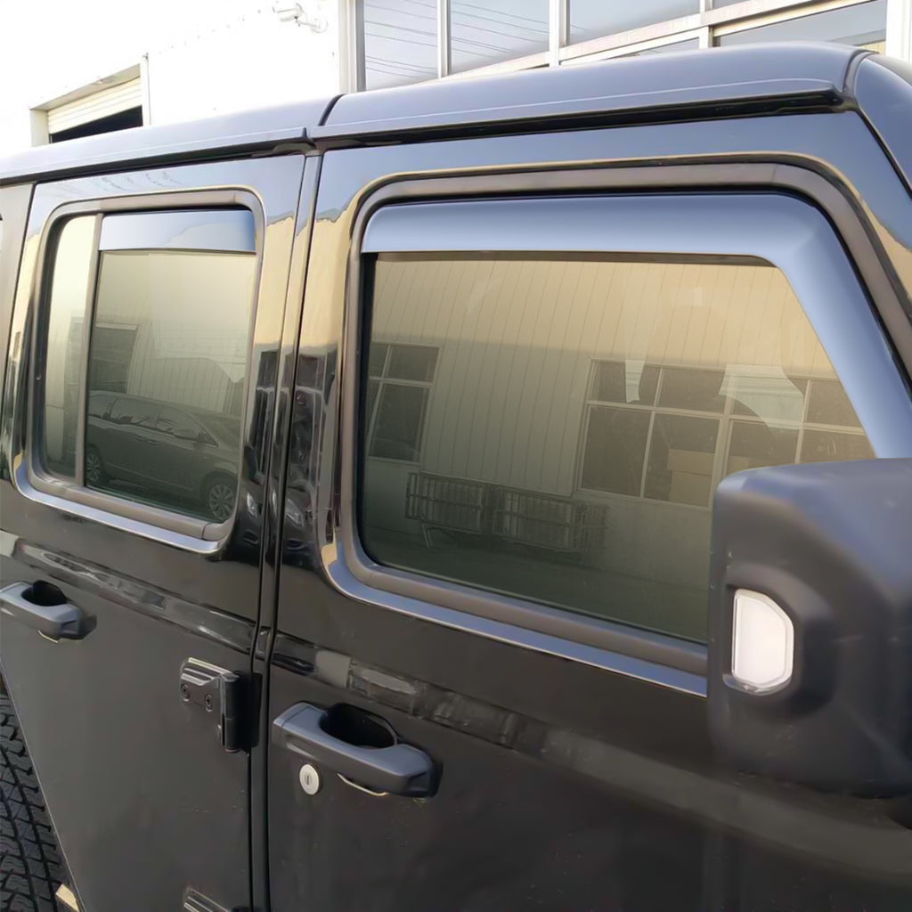 Jeep wrangler rain guards discount