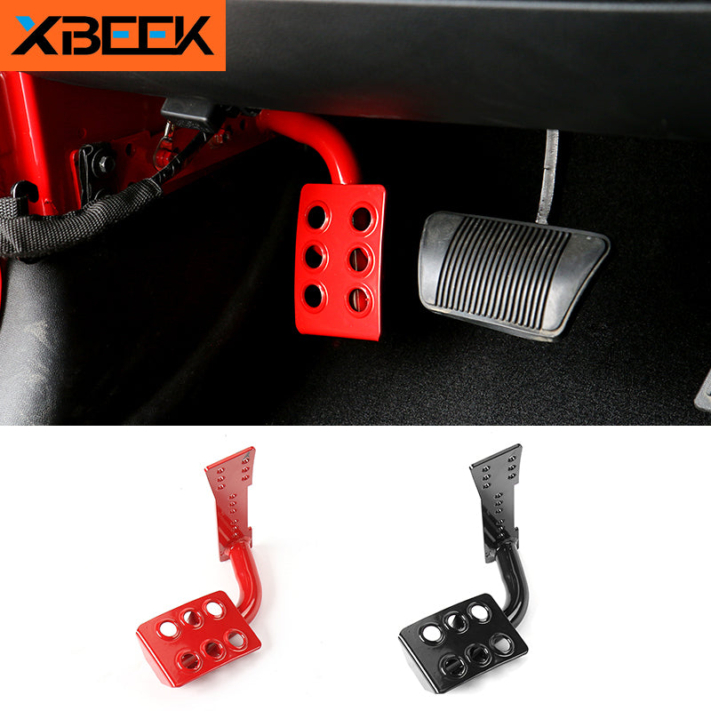 jeep jk dead pedal Left Side Foot Rest Kick Panel Metal Dead Foot Pedal for 2007-2017 Jeep  Wrangler JK by XBEEK