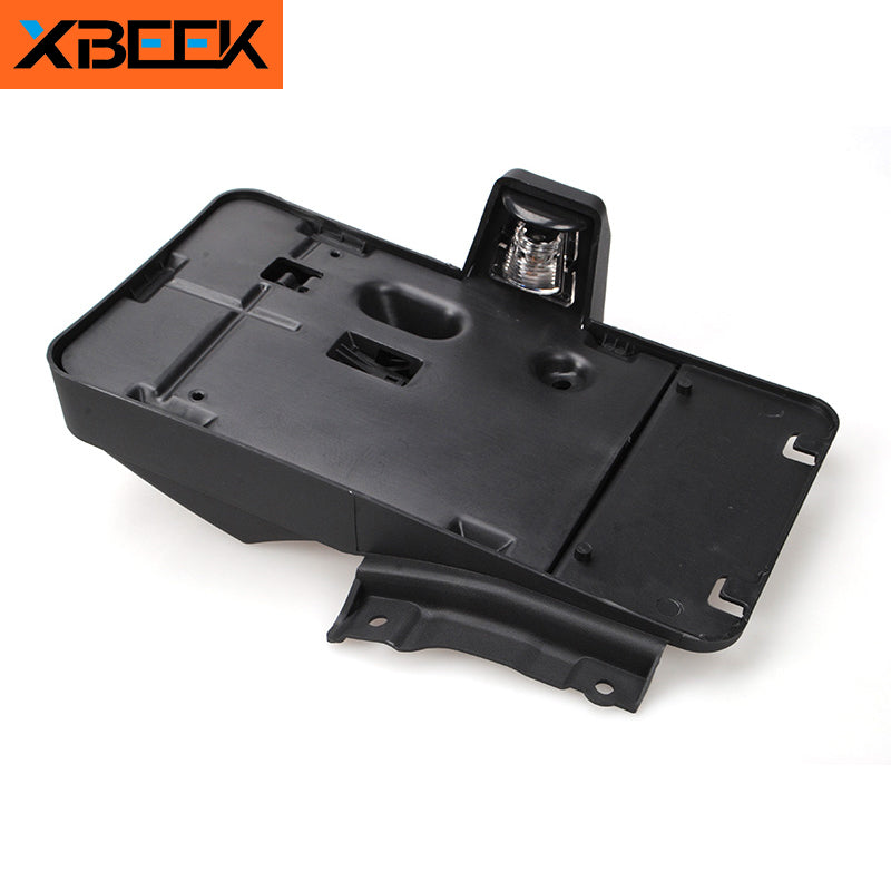 ABS Rear License Plate Bracket Holder With 12V Light Decoration for Jeep Wrangler 2007-2017 by XBEEK