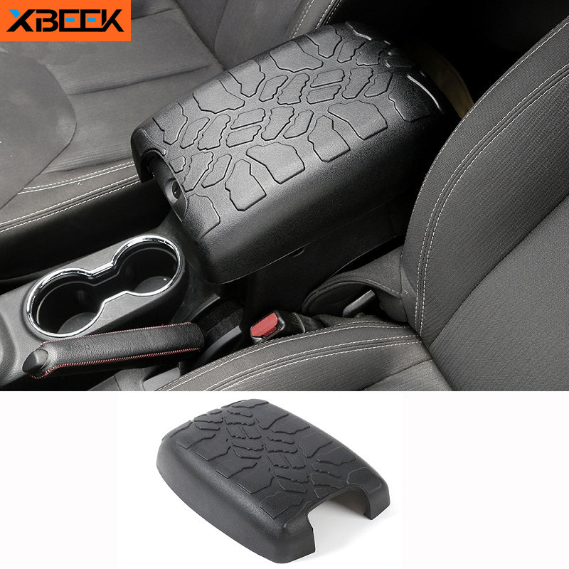 Center Console Seat Armrests Box Pad Rubber Mat Guard Cover for 2012-2017 Jeep Wrangler JK by XBEEK