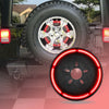 Spare Tire Third Brake Tail Light LED Red Wheel Light for Jeep Wrangler 1987-2019 2020 Jeep Wrangler JL JK YJ TJ/LJ YJ by XBEEK